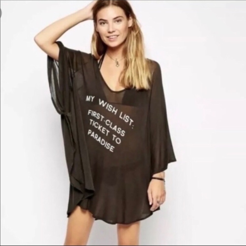 Wildfox My Wish List Swimsuit Coverup Womens Small
